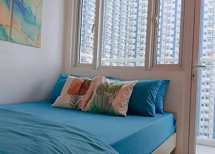 1br Condotel With Balcony At Sm Light Residences #lt04 شقة